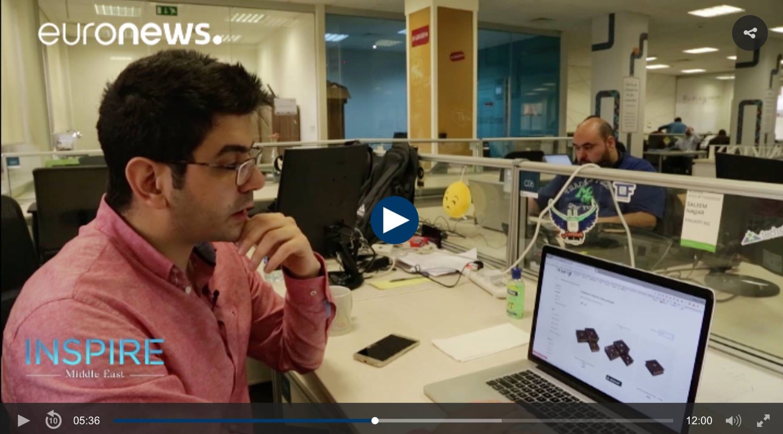 Saleem Najjar profiled by Euronews Inspire Middle East at iPark Amman